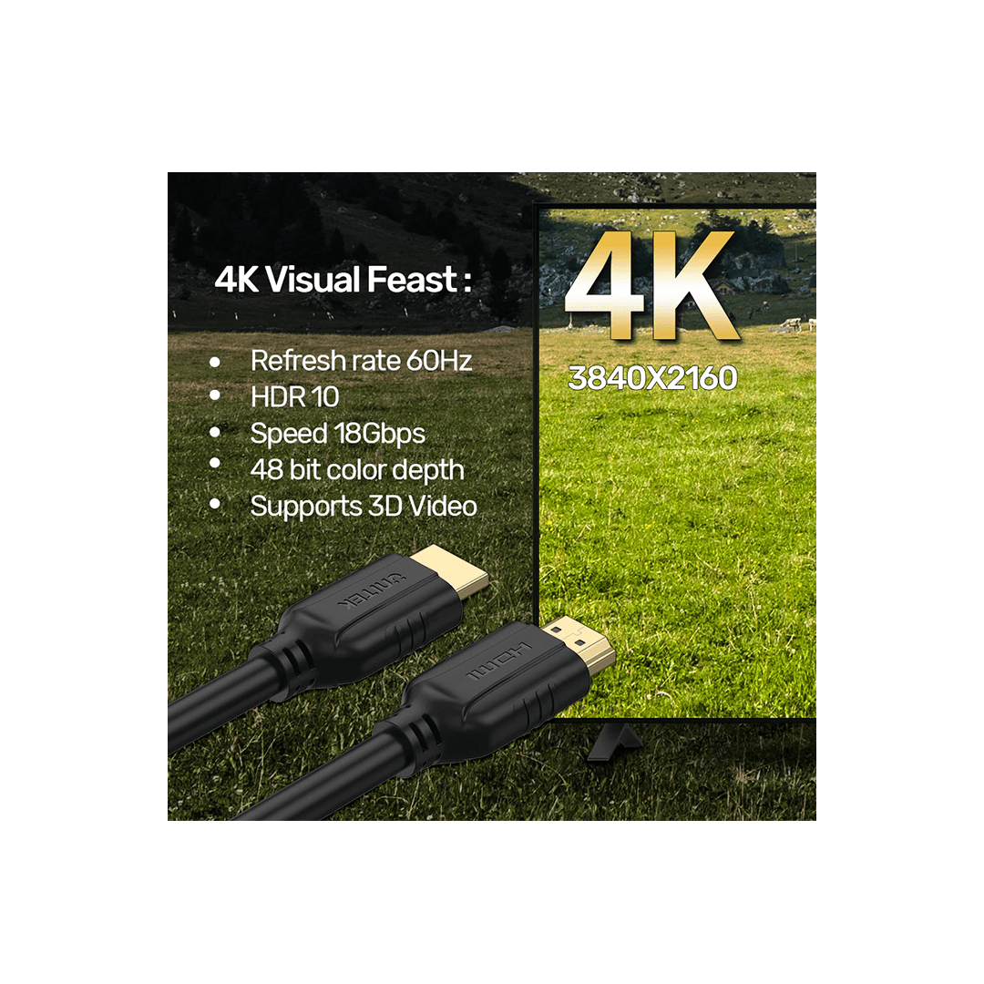 Unitek 4K 60Hz HDMI 2.0 Male To Male Cable 10M in Qatar Unitek 4K 60Hz HDMI 2.0 Male To Male Cable 10M in Qatar